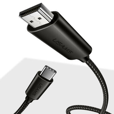 USAMS Type-C To HDMI Charger Adapter 60HZ 4K USB C To HDMI Converter For Huawei Mate 10 Pro Samsung-male connector 18m
USAMS Type-C To HDMI Charger Adapter 60HZ 4K USB C To HDMI Converter For Huawei Mate 10 Pro Samsung-male connector 18m