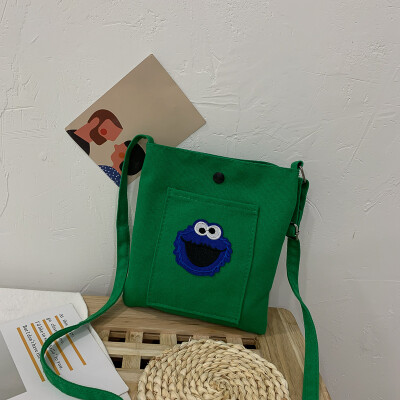2019 new casual fashion ugly sesame street canvas bag female cute cartoon simple versatile shoulder Messenger bag
2019 new casual fashion ugly sesame street canvas bag female cute cartoon simple versatile shoulder Messenger bag