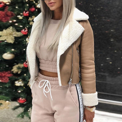 Roseonmyhand Women Lapel Suede Leather Buckle Cool Pilot Jacket Faux Lamb Wool Motorcycle Jackets
Roseonmyhand Women Lapel Suede Leather Buckle Cool Pilot Jacket Faux Lamb Wool Motorcycle Jackets