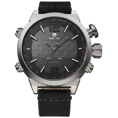 WEIDE WH6101 Dual Display Two Movement Quartz Digtal Men Watch Military Army Watch 3ATM Waterproof LED Backlight Dual Time Zone We
WEIDE WH6101 Dual Display Two Movement Quartz Digtal Men Watch Military Army Watch 3ATM Waterproof LED Backlight Dual Time Zone We