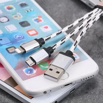 2-in-1 USB 20 Male to Type-CFor Lightening Nylon Braided Charge Cable For iOS Huawei Samsung HTC etc Blue
2-in-1 USB 20 Male to Type-CFor Lightening Nylon Braided Charge Cable For iOS Huawei Samsung HTC etc Blue