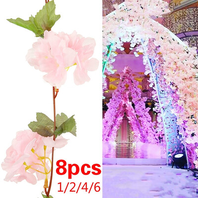 12468pcs 230cm Silk Cherry Blossom Rattan Artificial Flowers for Homewedding Decoration
12468pcs 230cm Silk Cherry Blossom Rattan Artificial Flowers for Homewedding Decoration