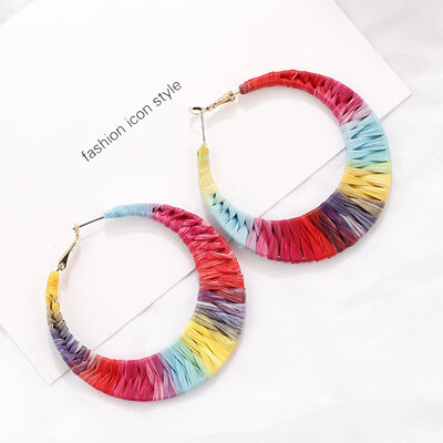 Flashbuy Raffia Round Hollow Drop Earrings For Women Rainbow Geometric Handmade Earring Fashion Jewelry Wedding Gift Accessories
Flashbuy Raffia Round Hollow Drop Earrings For Women Rainbow Geometric Handmade Earring Fashion Jewelry Wedding Gift Accessories