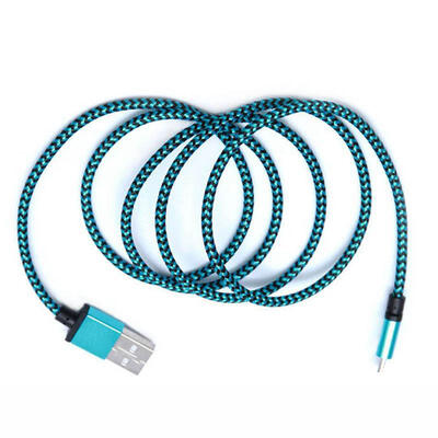 Micro USB Cable For Xiaomi Samsung LED Charge USB Data Cable 2m 1m Android Micro Usb Charging Cable Mobile Phone Cables-1m