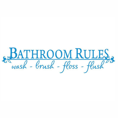 〖Follure〗BATHROOM RULES Wash Brush Floss Flush Quote Saying Wall Sticker For Bathroom
〖Follure〗BATHROOM RULES Wash Brush Floss Flush Quote Saying Wall Sticker For Bathroom