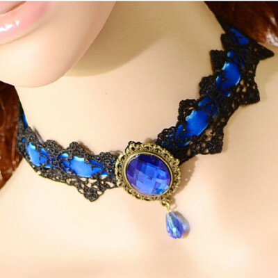 4 Color Beauty Women Gothic Choker Collar Necklace Punk Cosplay Vintage Crystal Lace Necklace Jewelry P1314
4 Color Beauty Women Gothic Choker Collar Necklace Punk Cosplay Vintage Crystal Lace Necklace Jewelry P1314