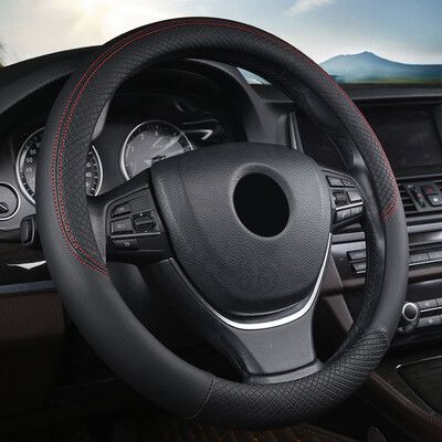 PU Leather Universal Car Steering-wheel Cover 38CM Car-styling Sport Auto Steering Wheel Covers Anti-Slip Automotive Accessories
PU Leather Universal Car Steering-wheel Cover 38CM Car-styling Sport Auto Steering Wheel Covers Anti-Slip Automotive Accessories