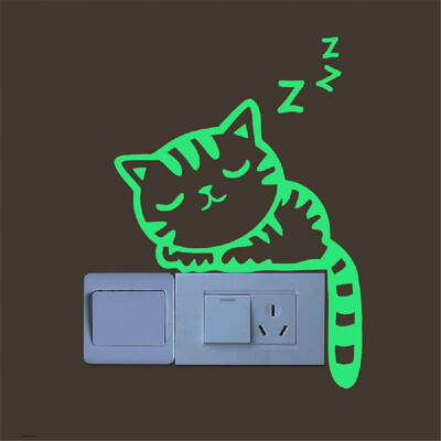 Luminous Switch Stickers Glow in The Dark Cute Creative Kitten Cat Luminous Noctilucent Glow Switch Wall Sticker
Luminous Switch Stickers Glow in The Dark Cute Creative Kitten Cat Luminous Noctilucent Glow Switch Wall Sticker