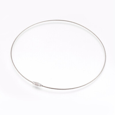 304 Stainless Steel Wrap Bracelets Making Two Loops with Clasps Stainless Steel Color 183"465cm 15mm
304 Stainless Steel Wrap Bracelets Making Two Loops with Clasps Stainless Steel Color 183"465cm 15mm