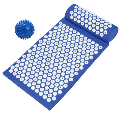 Acupressure Mat with Pillow & Ball Set for Relieving Stress Back & Neck Pain Health Care Yoga Mat Acupuncture Massage Mat Pillow B
Acupressure Mat with Pillow & Ball Set for Relieving Stress Back & Neck Pain Health Care Yoga Mat Acupuncture Massage Mat Pillow B
