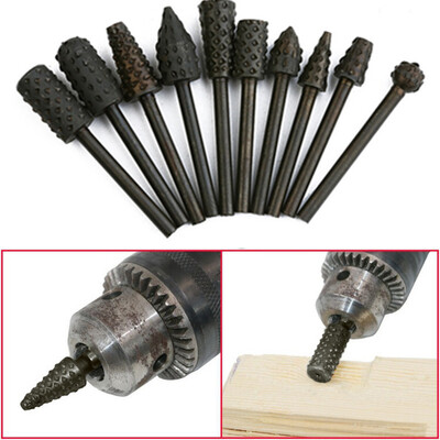 Siaonvr 10 Pcs Black Steel Rotary Burr Set Shank Wood Rasp Drill Bits Bore Die Grinder
Siaonvr 10 Pcs Black Steel Rotary Burr Set Shank Wood Rasp Drill Bits Bore Die Grinder
