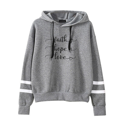 Fashion Women Faith Hope Letter Printed Hoodie Hoody Casual Stripe Long Sleeve Hooded Sweatshirt Tops
Fashion Women Faith Hope Letter Printed Hoodie Hoody Casual Stripe Long Sleeve Hooded Sweatshirt Tops
