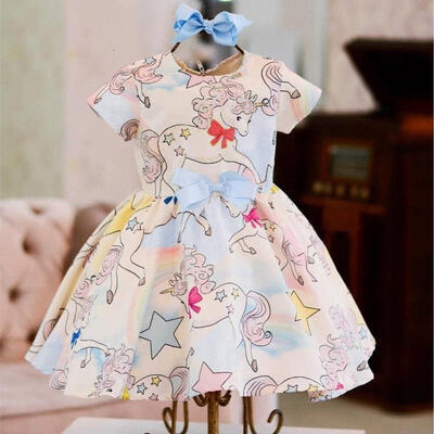 Toddler Kids Baby Girls Cartoon Unicorn Party Pageant Dress Sundress Clothes 
Toddler Kids Baby Girls Cartoon Unicorn Party Pageant Dress Sundress Clothes