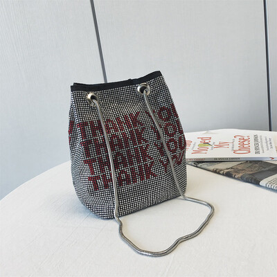 Tailored Womens Fashion Multicolor Bag Bright Diamond Package Chain Letter Bucket Bag
Tailored Womens Fashion Multicolor Bag Bright Diamond Package Chain Letter Bucket Bag