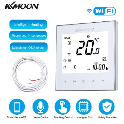 KKmoon Digital Underfloor Heating Thermostat for Electric Heating System Floor & Air Sensor with WiFi Connection & Voice Control E
KKmoon Digital Underfloor Heating Thermostat for Electric Heating System Floor & Air Sensor with WiFi Connection & Voice Control E