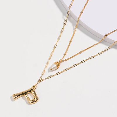 DIY 26 Letter Big Alphabet Name Initial Pendant Necklace Women Gold Color Natural Pearl Stone Chain 2019 Fashion Long
DIY 26 Letter Big Alphabet Name Initial Pendant Necklace Women Gold Color Natural Pearl Stone Chain 2019 Fashion Long