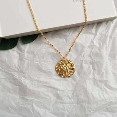New 12 Zodiac Necklace Pendant necklace Gold Coin stone Constellation Necklace for Women Jewelry Party Gift Drop shipping
New 12 Zodiac Necklace Pendant necklace Gold Coin stone Constellation Necklace for Women Jewelry Party Gift Drop shipping