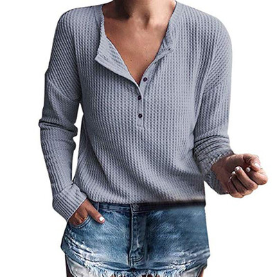 Fashion Knitted Long Sleeve T-shirt V-neck Solid Color Long Sleeve Striped T-shirt tshirt Women Tee
Fashion Knitted Long Sleeve T-shirt V-neck Solid Color Long Sleeve Striped T-shirt tshirt Women Tee