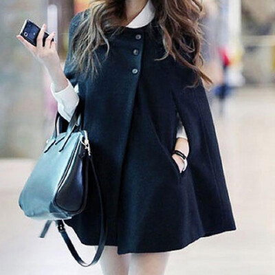 Roseonmyhand Women Plus Size Fashion Solid Cloak Button Long Coat Shawl Windbreaker
Roseonmyhand Women Plus Size Fashion Solid Cloak Button Long Coat Shawl Windbreaker