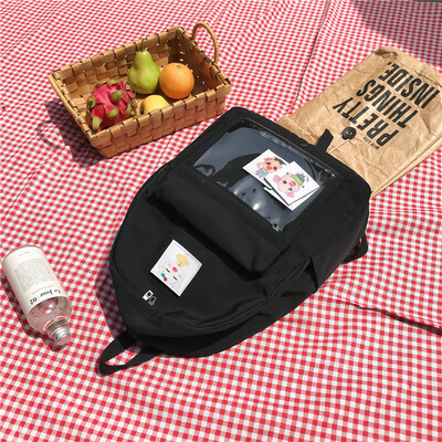 Shoulder bag female Korean version of simple transparent high school small fresh bag ins Sen college backpack
Shoulder bag female Korean version of simple transparent high school small fresh bag ins Sen college backpack