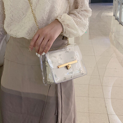 Small bag 2019 new fashion transparent bag French niche lace fairy Messenger bag wild ins chain bag
Small bag 2019 new fashion transparent bag French niche lace fairy Messenger bag wild ins chain bag