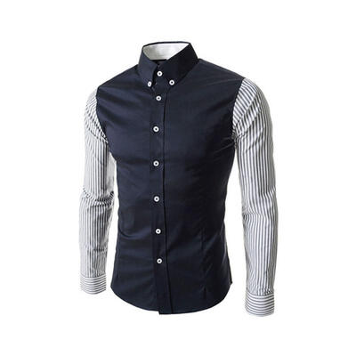 Fashion Contrast Color Striped Long Sleeve Mens Shirt Casual Turn-Down Collar Slim Fit Shirt For Men
Fashion Contrast Color Striped Long Sleeve Mens Shirt Casual Turn-Down Collar Slim Fit Shirt For Men