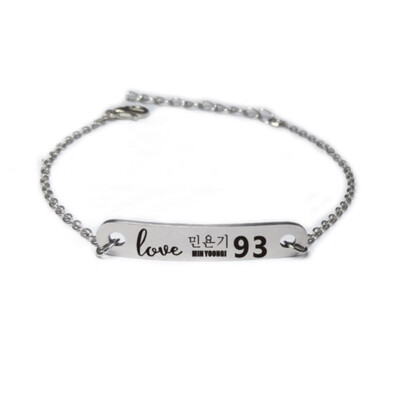 Kpop BTS Bangtan Boys Bracelet Stainless Steel New Wristband English Lettering Hot Gift for ARMY
Kpop BTS Bangtan Boys Bracelet Stainless Steel New Wristband English Lettering Hot Gift for ARMY