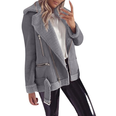 Toponeto Women Fashion Casual Zipper Wide Lapel Fleece Long Sleeve Pure Color Jacket coat
Toponeto Women Fashion Casual Zipper Wide Lapel Fleece Long Sleeve Pure Color Jacket coat