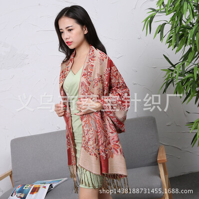 Autumn&winter national wind scarf female dual-use shawl summer air conditioning shawl grape flower jacquard scarf factory direct
Autumn&winter national wind scarf female dual-use shawl summer air conditioning shawl grape flower jacquard scarf factory direct