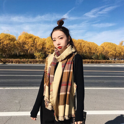 Korean version of the new autumn&winter imitation cashmere scarf female monochrome demolition wild shawl four corners to remove warm long scarf
Korean version of the new autumn&winter imitation cashmere scarf female monochrome demolition wild shawl four corners to remove warm long scarf