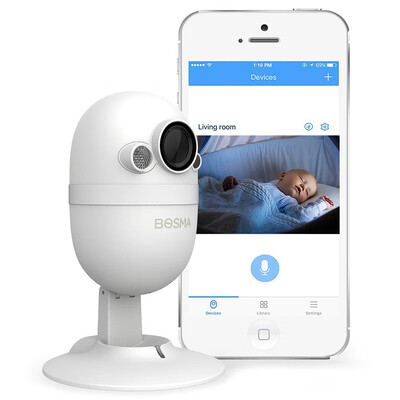 BOSMA CapsuleCam 2-Way Audio Night Vision Sound Alerts Motion Detection Cloud Service Compatible with iOS Android Sm
BOSMA CapsuleCam 2-Way Audio Night Vision Sound Alerts Motion Detection Cloud Service Compatible with iOS Android Sm