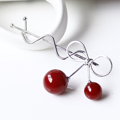 1Pc Sweet Hair Clip Romantic Women Girls Cherry Shaped Bow Hairpin Elegant Twist Headdress Gifts Accessories
1Pc Sweet Hair Clip Romantic Women Girls Cherry Shaped Bow Hairpin Elegant Twist Headdress Gifts Accessories