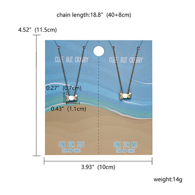 Rinhoo Couple Necklace Jewelry 2pcs Insect Crab Leaf Watermelon Pendant Necklace Gold Silver Color Chain Necklace Girlfs Gift
Rinhoo Couple Necklace Jewelry 2pcs Insect Crab Leaf Watermelon Pendant Necklace Gold Silver Color Chain Necklace Girlfs Gift