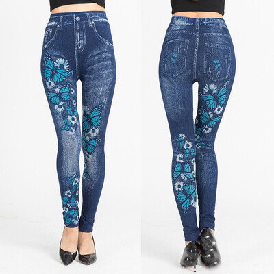 Tailored Ladiesprinted Jeans Bottoms Hip Lift Overshoot And Slim Nine-minute Pants 
Tailored Ladiesprinted Jeans Bottoms Hip Lift Overshoot And Slim Nine-minute Pants