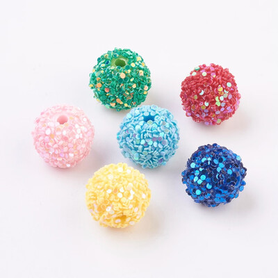Plastic Wrapped Woven Beads with Paillettes Round Beads Mixed Color 1314mm Hole 25mm
Plastic Wrapped Woven Beads with Paillettes Round Beads Mixed Color 1314mm Hole 25mm