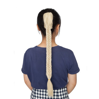 21 Inches Ponytail Fishtail Braid Extension Long Clip on Bun with Claw Clip Synthetic Ponytail Hairpieces
21 Inches Ponytail Fishtail Braid Extension Long Clip on Bun with Claw Clip Synthetic Ponytail Hairpieces
