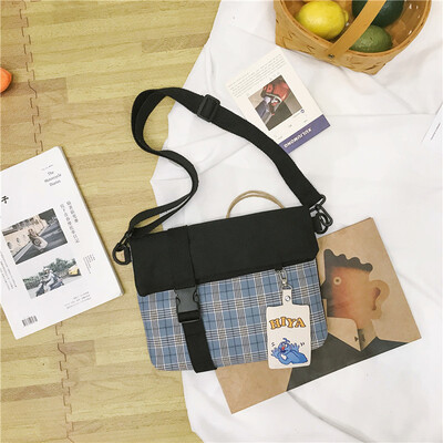 Small bag female new Korean version of the color plaid shoulder bag personality Messenger bag small cloth bag tide
Small bag female new Korean version of the color plaid shoulder bag personality Messenger bag small cloth bag tide