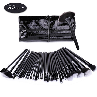 Makeup Brushes 32pcs Cosmetic Kit Eyebrow Blush Foundation Powder Make up Brush Set With Black Case 
Makeup Brushes 32pcs Cosmetic Kit Eyebrow Blush Foundation Powder Make up Brush Set With Black Case
