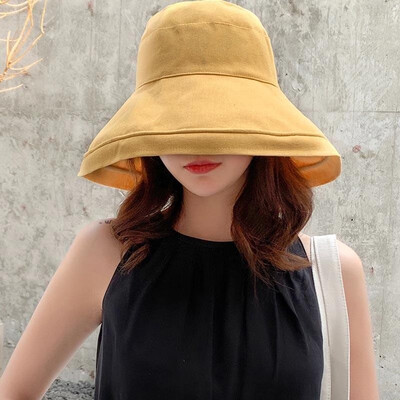 Women Bucket Cap Cotton linen Solid Color Floppy Wide Brim Casual Holiday Beach Sun Outdoor Hat
Women Bucket Cap Cotton linen Solid Color Floppy Wide Brim Casual Holiday Beach Sun Outdoor Hat