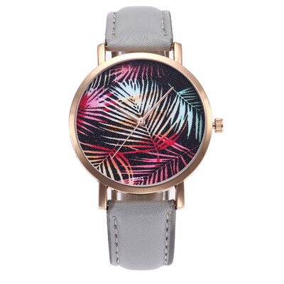 New Fashion Plants Pattern Women Watch PU Leather Analog Quartz Vogue Wrist Watch Ladies Casual Dress Watches Relogio saati &Ff
New Fashion Plants Pattern Women Watch PU Leather Analog Quartz Vogue Wrist Watch Ladies Casual Dress Watches Relogio saati &Ff