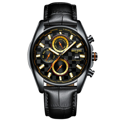 BOYZHE WL018-P Watch Brand Luminous Waterproof Business Full-automatic Mechanical Men Leather Wrist Watch with Gift Box
BOYZHE WL018-P Watch Brand Luminous Waterproof Business Full-automatic Mechanical Men Leather Wrist Watch with Gift Box