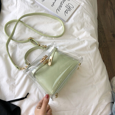 Internet celebrity handheld bag summer jelly transparent bag new 2019 quality sensitive girl bag Kelly foreign gas oblique satchel
Internet celebrity handheld bag summer jelly transparent bag new 2019 quality sensitive girl bag Kelly foreign gas oblique satchel