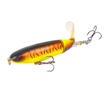 13g Fishing Lure Artificial Fish Shape Lifelike Propeller Tractor Hard Bait With 2 Treble Hooks
13g Fishing Lure Artificial Fish Shape Lifelike Propeller Tractor Hard Bait With 2 Treble Hooks