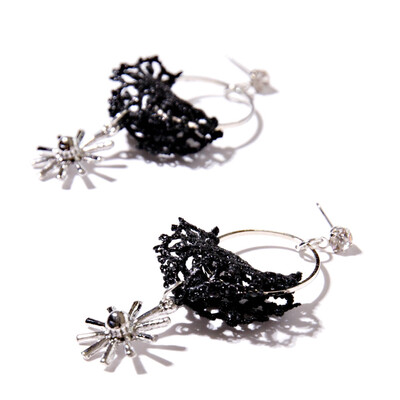 Fashion Hollow Flower Black Lace Charm Earrrings Women Vintage Jewelry Silver Drop Earring
Fashion Hollow Flower Black Lace Charm Earrrings Women Vintage Jewelry Silver Drop Earring
