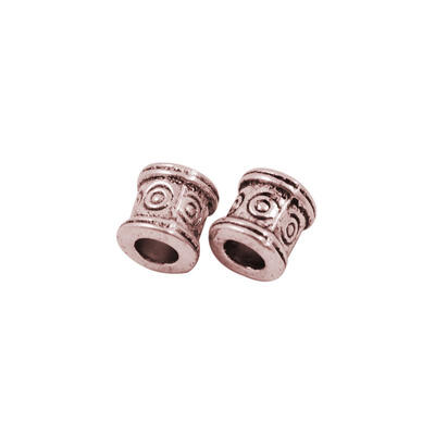 Tibetan Style European Beads Large Hole Beads Lead Free & Cadmium Free & Nickel Free Column Red Copper color about 6mm long
Tibetan Style European Beads Large Hole Beads Lead Free & Cadmium Free & Nickel Free Column Red Copper color about 6mm long