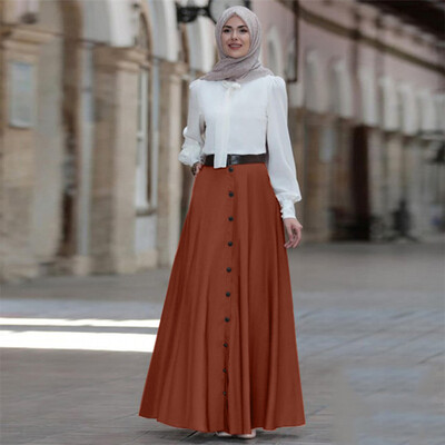 Roseonmyhand Women Vintage Pleated Skirt Pure Color Long Skirt High Waist Maxi Dress
Roseonmyhand Women Vintage Pleated Skirt Pure Color Long Skirt High Waist Maxi Dress