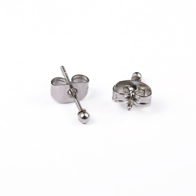 316 Stainless Steel Ball Stud Earrings Stainless Steel Color 13x2mm Pin 08mm 10pairsboard
316 Stainless Steel Ball Stud Earrings Stainless Steel Color 13x2mm Pin 08mm 10pairsboard
