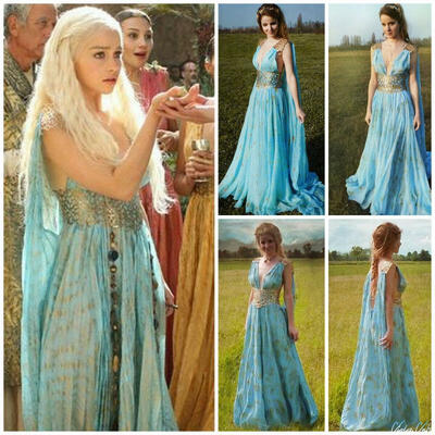 Halloween Mother of Dragons Game of Thrones Daenerys Targaryen Women Maxi Dress Costume
Halloween Mother of Dragons Game of Thrones Daenerys Targaryen Women Maxi Dress Costume