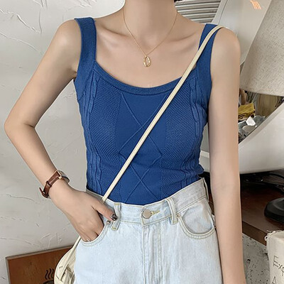 Womens Fashion O Neck Shirts Sleeveless Solid Knitted Slim Tank Top Fitting Tee Tops
Womens Fashion O Neck Shirts Sleeveless Solid Knitted Slim Tank Top Fitting Tee Tops