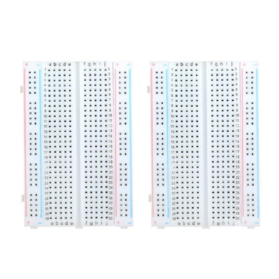 2pcs Mini 400 Tie-Point PCB Solderless Breadboard Prototype Protoboard for Arduino 
2pcs Mini 400 Tie-Point PCB Solderless Breadboard Prototype Protoboard for Arduino